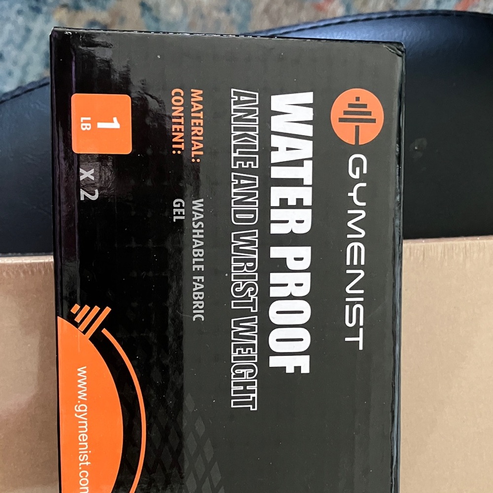 GYMENIST Waterproof Ankle and Wrist Weight - Black & Orange